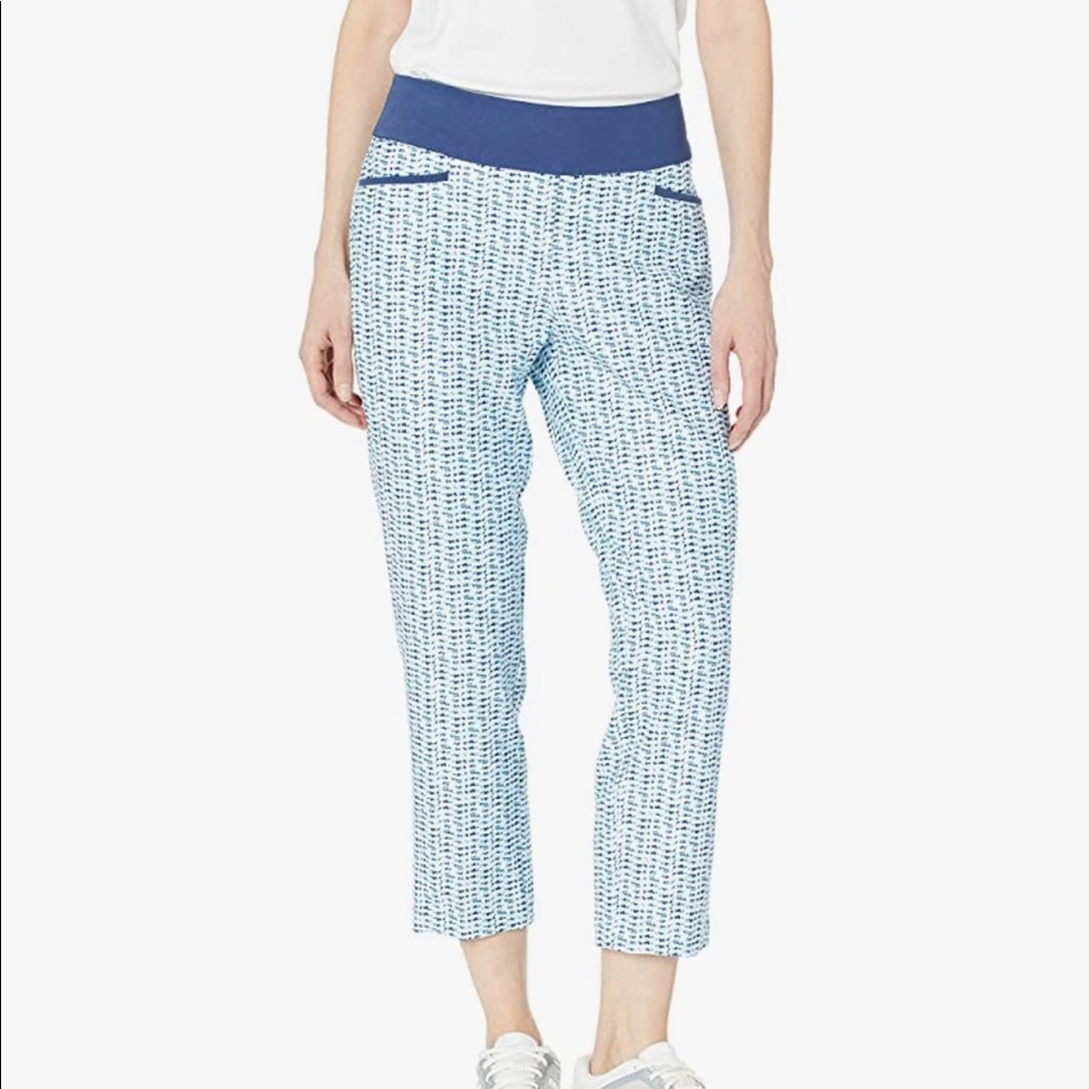 Adidas Printed Pull on Ankle Pants Golf Stretch